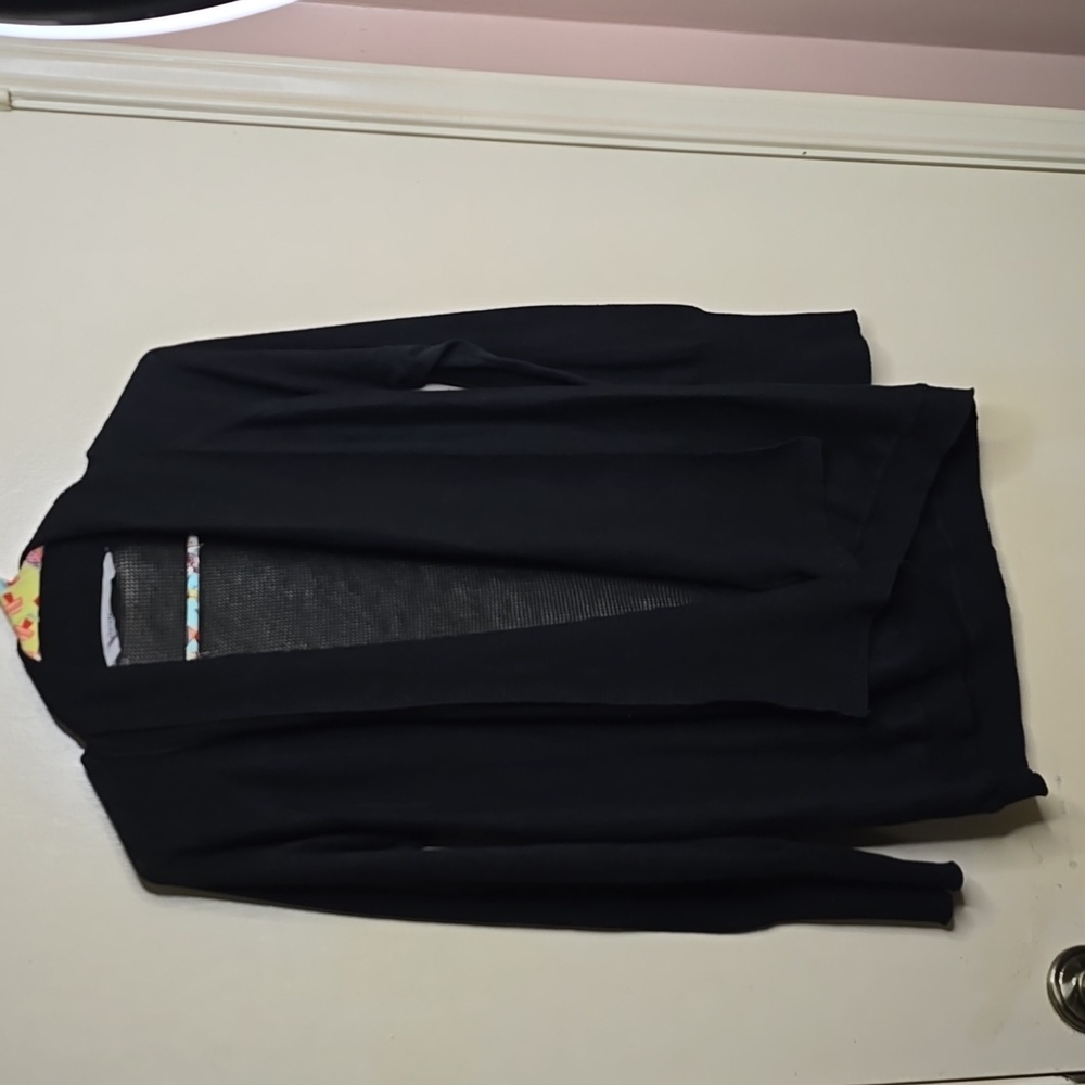 Athleta Black Wrap Sweater Size M
